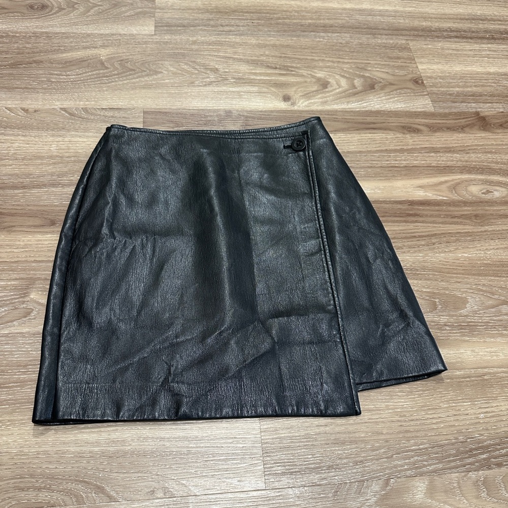 Babaton Asymmetrical Black Skirt